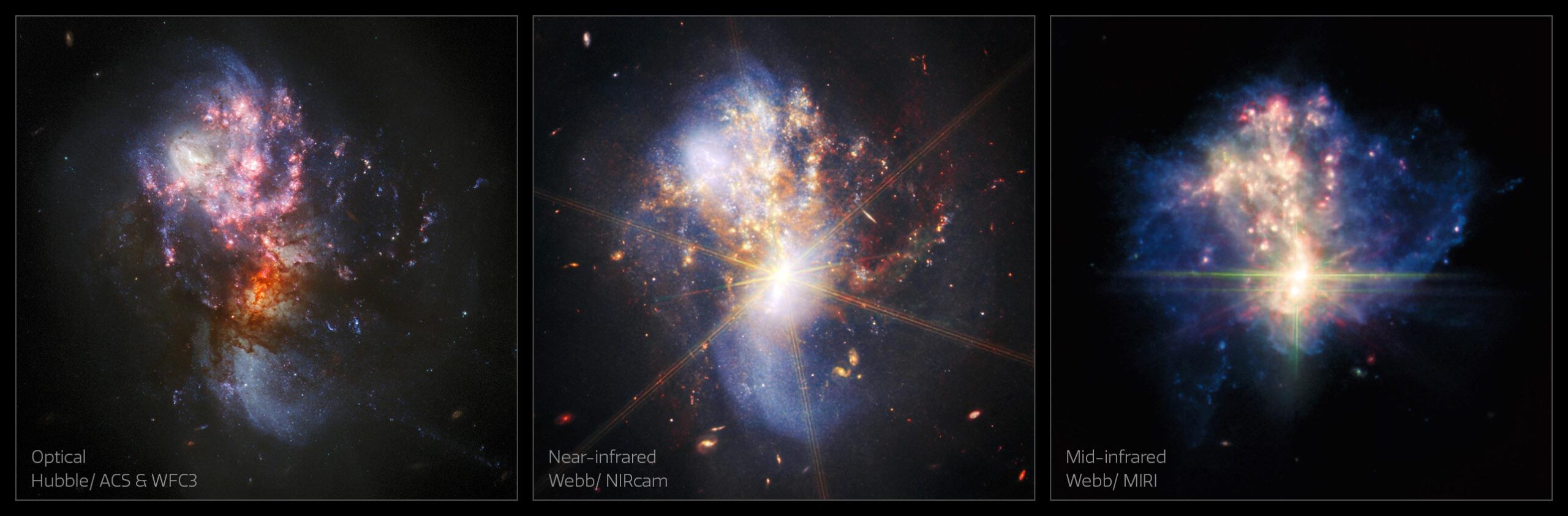 Webb captures ‘unprecedented’ image of galaxies merging near supermassive black hole