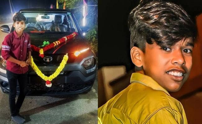 At the age of 14, Poovaiyar bought his own car.