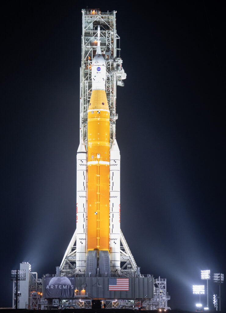 NASA's Giant Rocket Rolls Out To Launch Pad For Uncrewed Mission To Moon