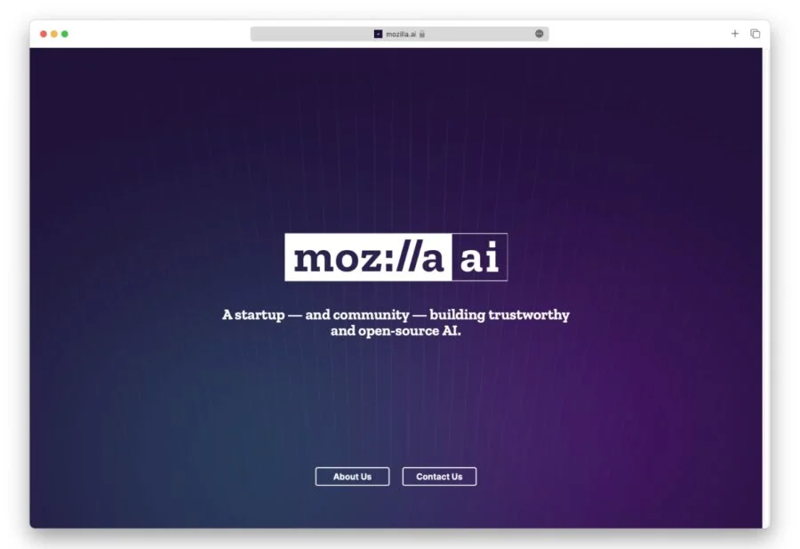 Mozilla is launching a new startup focused on “trustworthy” AI